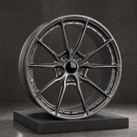 Velg Alloy Monoblock Tempa Kustom 18 19 20 21 22 24 Inch Split 5-Spoke Y-Spoke Gloss Black Concave Rims 5x112 5x114.3 5x120