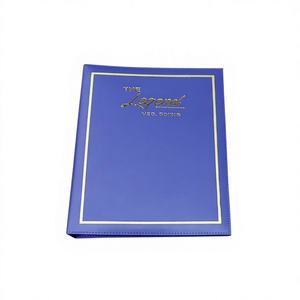 Carpeta de Menú Personalizada en Cuero PU Azul Océano A4 para Hoteles y Restaurantes, Certificación ISO9001, Mejora los Suministros - Product Image 1