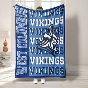 بطانية لطلاب فريق المدرسة مخصصة من البوليستر بطانيات ناعمة من الفانيلا الفلانيل الصوفي للطباعة بالجملة - Product Image 4