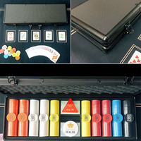 Élégant nouveau personnalisable 300/500/1000 Texas Poker coque en alliage d'aluminium étui de rangement élégant et antichoc en aluminium