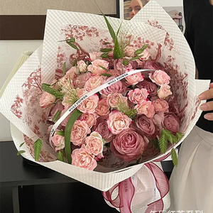 Chất Lượng Cao Châu Âu Retro In Thiết Kế Đảng Hoa Cửa Hàng Kỳ Nghỉ Nguồn Cung Cấp Retro Châu Âu Hoa Giấy Gói Giấy Cuộn PE - Product Image 2