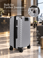 Ensemble de bagages 12 pièces SKD 2026 avec logo personnalisé, valises semi-finies à coque rigide