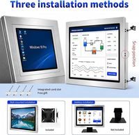 Panel PC Industrial Todo en Uno con Pantalla Táctil Capacitiva de 10 Puntos, I5-7200U, 8GB de RAM, 256GB de Almacenamiento, 2xUSB3.0, HD VGA, Hecho en China