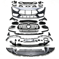 Body Kit Modifikasi Gaya W177 A45 untuk Mercedes Kelas A W177 Hatchback A180 A200 A220 A250 2020+ Tuning Eksterior