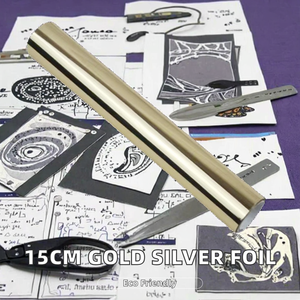 15cm X 5m Generic PET Eco-Friendly Gold Silver Reactive <b>Toner</b> Foil Laser Printer Compatible Clear Transparent Fusing Material/ - Product Image 2