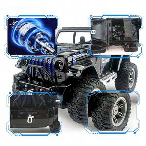 Mini Coche RC Monster Truck 4x4 de Alta Velocidad para Carretera, Vehículo Teledirigido Escalador con Cable USB, 10 Canales, Listo para Usar - Product Image 3