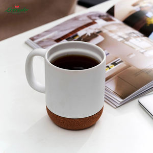 Mug en céramique personnalisé avec logo, base en liège |   Gobelet à café portable grande capacité, sans BPA, compatible lave-vaisselle, réutilisable, écologique - Product Image 5