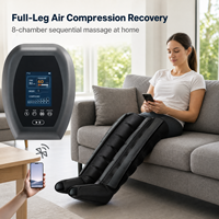 Bottes de récupération à compression d'air à 8 chambres personnalisées en usine, machine de massage des jambes à compresseur d'air pour athlètes