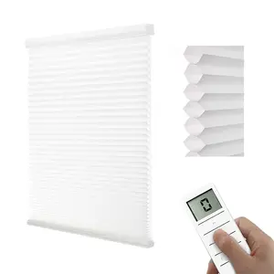 Electric blinds remote control or cordless honeycomb window blinds honeycomb blind China supplier supply