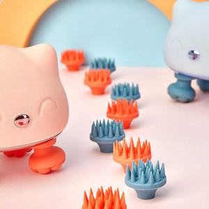 Masseur facial Amazon, masseur de tête étanche, pointes rotatives à 360 degrés, masseur manuel Octopus pour animaux de compagnie, soulagement de la peau de la tête - Product Image 4