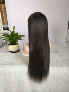 วิกผมบราซิลแบบตรงมีผมม้าแท้เครื่อง<span class=keywords><strong>ท</strong></span>ำวิกผมจริง<span class=keywords><strong>ท</strong></span>ำจากหนังแท้สำหรับผู้หญิงผิวดำ - Product Image 2