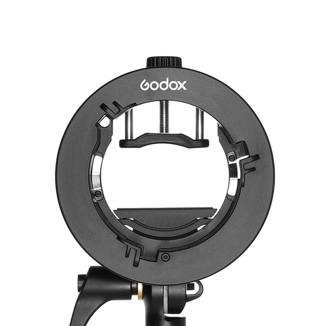 Godox S2 Flash Light Stand Bowens Mount Holder Bracket for Godox V1 V860II AD200 AD400PRO Speedlite Flash Snoot Softbox