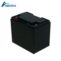 Batterie Lithium-Ion Hbowa 12,8V 100Ah, Alimentation de Secours Domestique Sécurisée pour Système Solaire/Hors Réseau