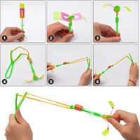 Jouet volant lance-fusées avec lumières LED, s'illumine dans le noir, lance-fusées de fête, hélicoptère flèche lumineux, fournitures de fête éblouissantes