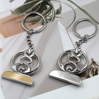 Porte-clés en métal personnalisé avec logo, forme de trophée, plaqué argent ou or, cadeaux souvenirs pour les entreprises, les promotions et les remises de diplômes