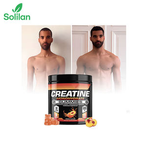 Gomitas Pre-Entrenamiento con BCAA de Durazno, Nutrición Deportiva, Creatina Monohidratada para Aumentar de Peso, Dosis para Adultos No Embarazadas, Dulces de Goma - Product Image 1