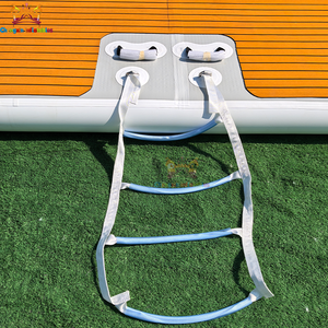 Plateforme flottante gonflable robuste pour piscine, <span class=keywords><strong>coussin</strong></span> flottant gonflable, plateforme standard flottante avec échelle - Product Image 6