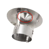 Bouchon de cheminée carré en acier inoxydable 304 toit terrasse tuyau d'échappement couvercle d'évent de fumée bouchon de cheminée étanche à la pluie et au vent