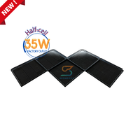 Sistem Fotovoltaik Monokristalin Silikon Sangobuild Solarziegel Dach 55watt BIPV Genteng Surya Hitam