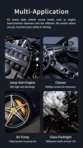 Boîte de <span class=keywords><strong>d</strong></span>émarrage portable 4 en 1 pour voiture, chargeur de batterie multifonction, booster, power bank, <span class=keywords><strong>d</strong></span>émarreur <span class=keywords><strong>d</strong></span>'urgence - Product Image 6