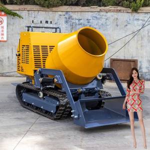 Automatic Loading Crawler Batching Cement <b>Mortar</b> Drum <b>Mixer</b> - Product Image 1