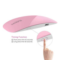 Lampe UV LED 6W pour Séchage des Ongles, Fournisseur d'Usine, Portable avec Câble USB, Mini Lampe à Double Longueur d'Onde pour le Durcissement du Vernis Gel