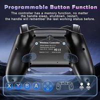 Manette de jeu sans fil RGB à éclairage privé, compatible avec Switch, iOS, Android et PC (NS)