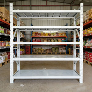 Verstelbare magazijnrekken, ruimtebesparende goederen- en opslagapparatuur, magazijnrekken van staal, verstelbaar. - Product Image 1