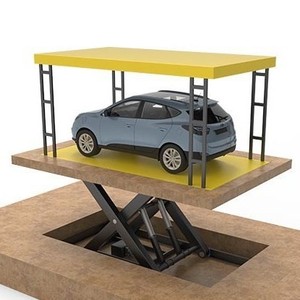 Plateforme élévatrice automobile à double ciseaux, table élévatrice automatique <span class=keywords><strong>électro</strong></span>-hydraulique pour usage domestique, dissimulée - Product Image 2