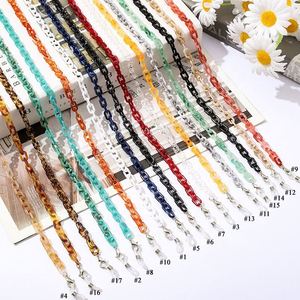 New Design Multi Colors Acrylic Plastic Face Masking Holder Eyewear Cord Eyeglass Strap Sunglass Tortoise Chain For Glasses