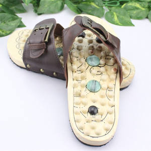 Ahşap sandal masajı acupressure ayakkabı akupunktur masaj terlikleri - Product Image 5