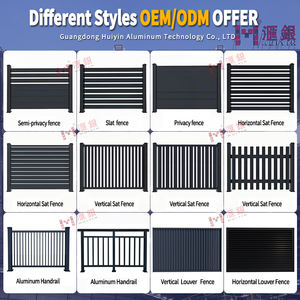 Cerca De Alumínio Preto Horizontal Alumínio Grelha Jardim Metal Fence Slats Painéis Post Alumínio Privacy Fence - Product Image 4