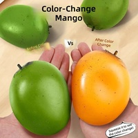 Balle anti-stress en TPR souple et colorée en forme de mangue, à rebond lent, jouet sensoriel pour soulager le stress