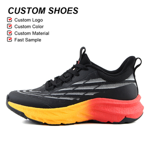 OLICOM Hot Selling Custom Logo Fashion Sneakers Thick Sole Cushioned Woven Fabric <strong>Lightweight</strong> Custom Sneakers <strong>Trainers</strong> <strong>for</strong> <strong>Men</strong> - Product Image 1