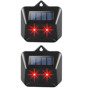 Sistema Disuasorio de <span class=keywords><strong>Depredadores</strong></span> para Exteriores, Luz Roja LED Impermeable, Eficaz para Repeler Animales <span class=keywords><strong>Nocturnos</strong></span>, Repelente Ultrasónico - Product Image 1
