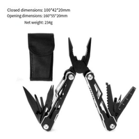Outil multifonctionnel de poche Pince pliante avec lames et lime DIY & OEM Acier inoxydable Kit de survie en plein air