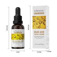 Sérum Visage Liquide 40ml avec Peptides, Vitamine B5, Beurre de Karité, Niacinamide et Acide Kojique - Hydratant et Éclaircissant
