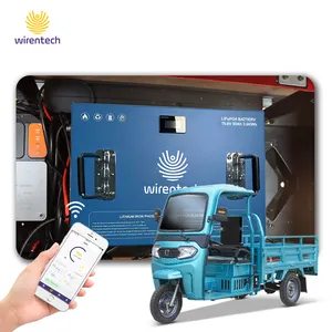 Trike 3 Wheel Vehicle Truck Passenger Batteries Electric Tricycle Cargo 64V 50Ah 76V 52Ah Lithium Ion Battery