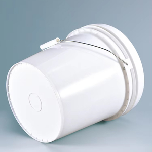 Robuster Runder Kunststoffeimer mit Griff Anpassbarer Lebensmittel-Aufbewahrungseimer für den Haushalt - Product Image 6