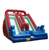 Toboggan gonflable en PVC à thème de clown pour les enfants pour les enfants en plein air Toboggans gonflables en PVC drôles Maisons plein d'entrain Châteaux géants