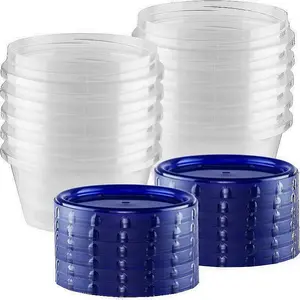 Portátil sin BPA reutilizable personalizado apto para microondas alimentos congelados Deli sopa para llevar contenedor 24