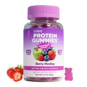 Excelente precio Proteína Gummies Biotin Candy Vegan Muscle Support Suplemento High Protein Muscle Gain Gummy - Product Image 1