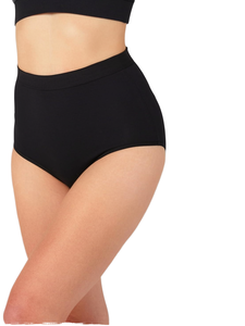 Braguitas Negras de Cintura Alta para Mujer, Sin Costuras, Cobertura Total, Control de Abdomen, Suaves y Elásticas, Venta al Por Mayor - Product Image 1