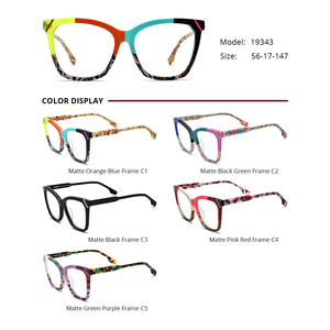 Gafas Borregls de acetato mate para hombre, diseño de marca 2025, nuevas gafas cuadradas de gran tamaño, montura gruesa, lentes ópticas 19343 - Product Image 3