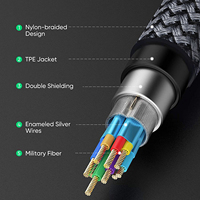 Câble d'extension USB en nylon tressé câble d'extension USB 3.0 haute vitesse USB mâle à femelle pour clavier USB, souris, clé USB