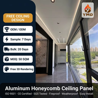 Panneau sandwich léger en aluminium alvéolaire pour plafond, ininflammable, haute planité, pour la décoration murale et de plafond commerciale