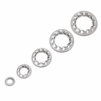 304 Stainless Steel Daisy-Shaped Serrated Washer M2-M12 Compatible DIN6798A/DIN6798J Standard Anti-Losening Anti-Slip Locking