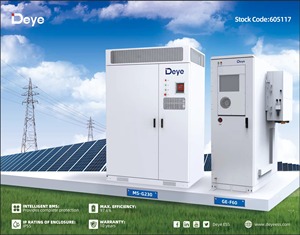 Système de stockage d'énergie solaire divisé Deye MS-G230 230KWH Batterie LiFePO4 avec communication CAN Sortie 100KW Garantie 10 ans - Product Image 3