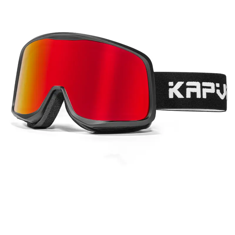 Nieuw Merk Sneeuw Googles Custom Logo Magnetische Lens Ski Bril Sport Zonnebril Mannen Snowboard Bril