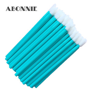 Abonnie Disposable Lip Brush Plastic Handle Synthetic Fibers 50 Pcs Lips <b>Makeup</b> <b>Tool</b> - Product Image 5